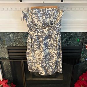 Banana Republic Strapless Floral Dress with Pockets size 4